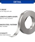 Stainless steel hose clamp roll with perforated band for DIY adjustable worm-gear clamps