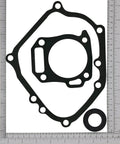 Two Pack Gasket Kit For Honda GX160 GX200 And Clone Engines And Generators Includes Cylinder Head Valve Cover Carburetor Crankcase Gaskets And Oil Seals Non Hemi OEM Replacement Set laid out with measurements