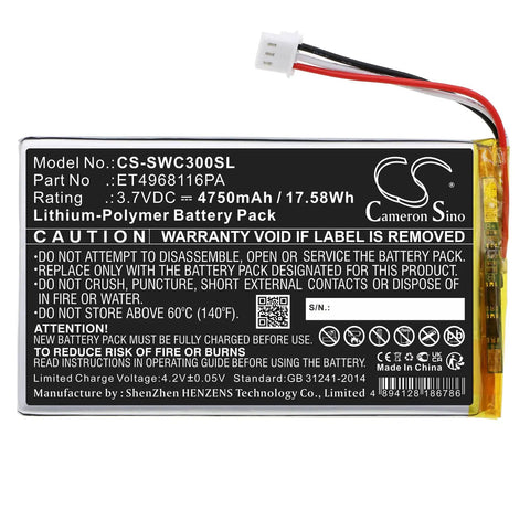 Super Reliable 4750Mah Li Polymer Replacement Battery Pack Designed For Swing Caddie Sc300 Portable Golf Launch Monitor image
