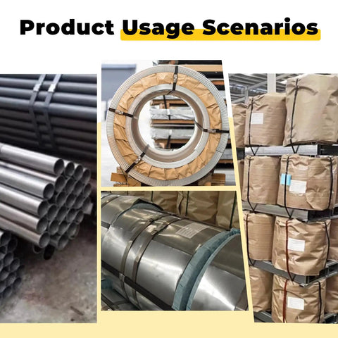 Product usage examples of Heavy Duty Pro Grade Strapping Sealer And Crimper For Half Inch Steel Strapping Band with various materials secured