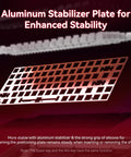 Aluminum stabilizer plate for Sick Speed Wireless Gaming Keyboard With Seventy Five Percent Layout for enhanced stability.