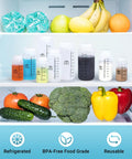 Wide Mouth Plastic Bottles With Airtight Lids Set 8.8oz 260ml Leak Proof Transparent PP Containers For Lab Or Home Use Water Samples Reagent Liquids Medicine Storage Jars Graduated in fridge with fruit and vegetables