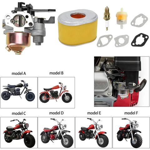 Beefed Up Carburetor Filter Spark Plug Kit For 6.5HP Predator 196cc 212cc GX160 GX200 Mini Bike Go Kart Parts Direct Fit visual overview