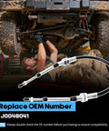 Heavy Duty 4x4 Transfer Case Cable Shifter Linkage Kit For Jeep Wrangler TJ 1997-2006 NP231 Only, Upgrade to Restore Smooth Shifts, Prevent Cable Fray, Improve Reliability and 4WD Performance, under Jeep
