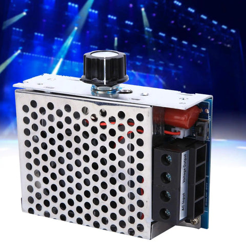 Heavy Duty AC Voltage Regulator 110V 230V 10000W SCR Thyristor Dimmer And Motor Speed Controller with perforated metal casing