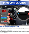 Must Have 12V Battery Tester With LCD Display And LED Lights Quick Load Test For Auto Batteries Universal Car Battery And Alternator Checker Handy 12V Vehicle Diagnostic Tool, hand-held in engine bay