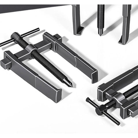 Two Jaw Adjustable Gear Puller For Bearings And Pulleys, Beefy Heavy Duty Separator Tool For Auto Repair And Machinery Maintenance, Carbon Steel