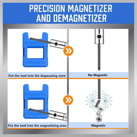 Micro Precision Screwdriver Set For Eyewear Watches And Jewelry with precision magnetizer and demagnetizer instructions