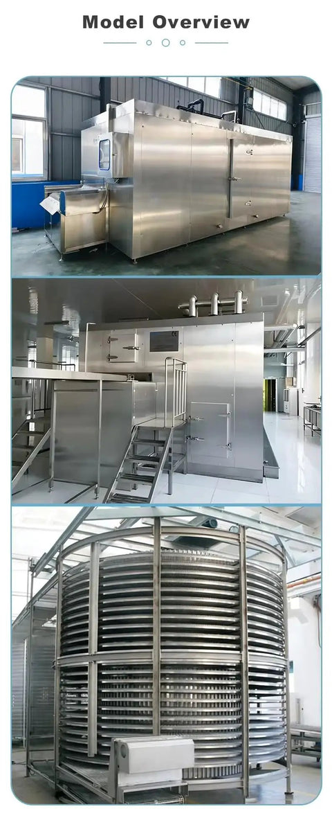 No Nonsense Heavy Duty Industrial IQF Tunnel Freezer With Continuous Conveyor Belt Blast Freezer System For Meat Seafood Vegetables turbo charged overview.