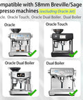 Image showing compatibility of Precision Shower Screen Kit For 58Mm Breville Sage Oracle Espresso Machines with various models.