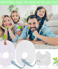 Family with leaves in the air and Shark Rocket Vacuum Replacement Filters Set For HV301 HV302 Ultra Light Corded Bagless Pet Stick Vacuum Compatible With HV290 HV300 HV303 HV305 HV307 HV308 HV310 UV450 CS100 CS110 3 Post Filters shown below