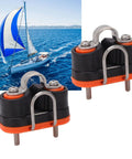 Fast Entry Cam Cleat For Sailboats And Kayaks, Heavy Duty Marine Boat Hardware, Fits 3 To 12mm Rope shown with sailboat