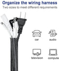 50ft Expandable Braided Cable Sleeve For 1/2 Inch And 1/4 Inch Wires Flexible Braided Wire Sleevings organizing multiple cables