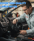 Mechanic installing Brushless HVAC Heater Blower Motor For Chevy GMC Cadillac - Direct-Fit Plug-And-Play Replacement
