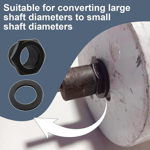 Knockout Hole Saw Arbor Adapter Converts One Half To Five Eighths Thread Fits One Twenty Five Through Six Inch Blades that connects large and small shafts