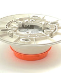 Top Shelf Commercial Grade Heat Detector With Base Included, featuring a low-profile design, suitable for surface mounting.