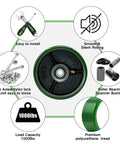 Top Shelf 5 Inch Polyurethane On Cast Iron Caster Wheel With Precision Needle Roller Bearing Fast Half Inch Bore handles up to 1000 lbs.