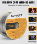 Three Packs Two Pound 0.035 Flux Core MIG Welding Wire For E71TGS Mild Steel Perfect For T Joints Butt Welds And Lap Welds
