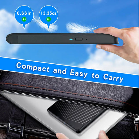 7 In 1 External Blu Ray Drive Read Write Burner With USB 3 0 And Type C Connectivity Compatible With Windows 7 11 Mac OS And PC Supports BD DVD CD M Disc Black, slim black portable drive