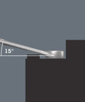 Side view showing 15° angle access of Joker 8 Imperial Set 8 Piece SAE Combination Wrench Set With Slim Mouth For Tight Spots