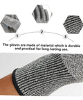 Heavy Duty Cut Resistant Work Gloves Featuring Level 5 Soft Armor And Grippy Reinforced Palms For Shop Yard Or Garage Tasks Built Tough With Breathable All Day Comfort close-up of durable glove material showing comfort and reinforcement.
