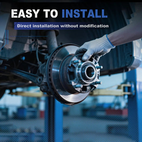 Mechanic installing Ride Ready Rear Wheel Hub And Bearing Assembly With ABS Fits Hyundai Santa Fe 2007 To 2020 Santa Fe Sport