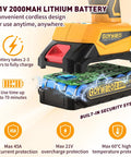 Cordless 150W Hot Glue Gun Kit With Drip Free Quick Heat For Pro Grade Crafts And DIY Projects, LED Display, 21V Battery