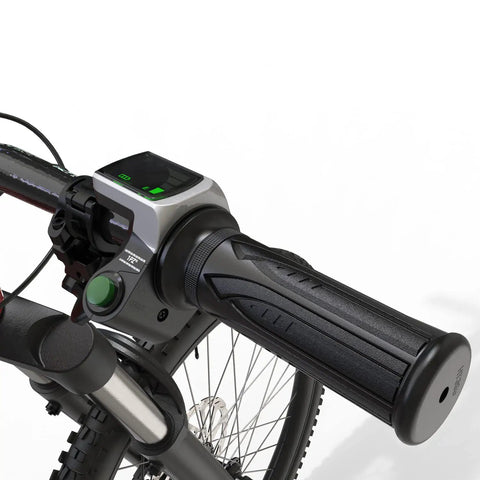 36V Waterproof LCD Throttle Grip With Twist Clamp For Electric Bikes And Scooters Durable Handlebar Display For Night Riding Easy Install Replacement Solution