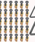 Solid As A Rock Screw Thread Inserts For Wood Furniture Quick Grip Hex Socket Bolts Carbon Steel Kit Includes Wrench for assembling projects.