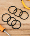 6 Pack Boat Armor Filler Cap O-Rings 1.5 Inch Deck Fill Gaskets For Gas Water Diesel Fuel Seal Nitrile Rubber O-Ring Seals Marine Gas Cap Gasket Durable Leakproof Components, black nitrile rings
