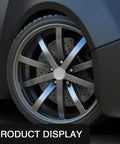 Heavy Duty Abs Wheel Center Caps 4 Pack Rust Proof Snap In Hub Covers Universal 2.12 Inch Outer Diameter on stylish rim