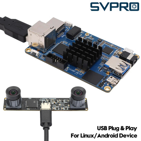 2MP Global Shutter USB Camera With Dual M12 Lenses For Industrial And Machine Vision No Nonsense High Speed 3D Sync Stereo Module