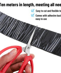 Cutting Pipe Insulation Wrap 2 Inch Wide 33 Feet Self Adhesive Foam Tape With Aluminum Foil Shield With Scissors