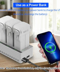 Three Bay Drone Battery Charging Dock For L1 And X1 Batteries Fast Three Battery Charging Station With LED Indicators and phone