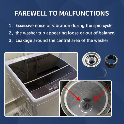 Washer Tub Stem and Seal Repair Kit With Hub Assembly and Spanner Nut for Maytag, JennAir, Admiral, and Whirlpool Washers image