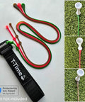 Golf Tee Anchor Leash And Tether Keeps Tees In Place For Driving Range And Simulator Practice With 1 Strap And 3 Silicone Strings