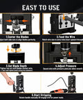 Instructions on using 2 In 1 Wire Stripper Machine Drill Powered And Hand Crank For 1 Mm To 16 Mm Wires Alloy Cable Peeler
