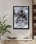Dope Retro Steam Locomotive Poster Canvas Print For Living Room And Office Decor Vintage Train Wall Art 8x12 Unframed Made In USA