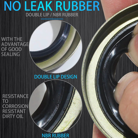 iBroPrat 4-pack trailer axle hub grease seal, 1.719 in ID x 2.565 in OD, NBR rubber with metal ring