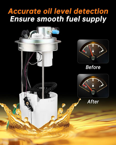 Electric Fuel Pump Module Assembly E3609M Direct Fit For 2004 Through 2007 Chevy Silverado 1500 2500 HD and GMC Sierra fuel gauge comparison
