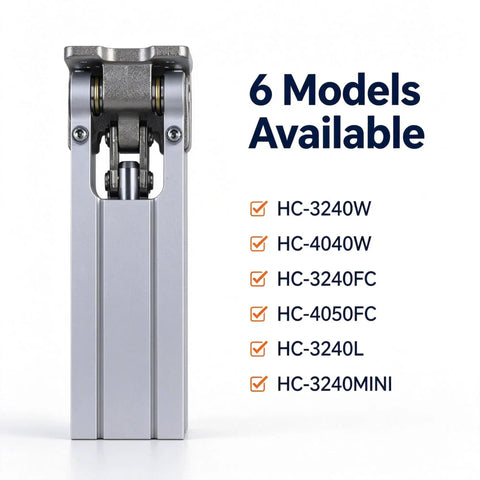 Battle Tested Heavy Hitter 90 Degree Flip Pneumatic Cylinder for Industrial Manipulator, showcasing 6 available models.