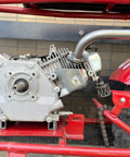 Installed Engine Mount Plate Riser 1x1 Square Tube For 4 7 HP Engines With 3 1 8 Inch Center Spacing on red go-kart frame