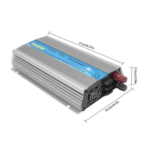1000W Solar Micro Inverter Grid Tie With IP65 Rating And Pure Sine Wave Output, 110V Micro Inverter For 18V Panels Or 24V Batteries