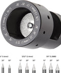 Pro Grade Tungsten Sharpener Grinder Head For TIG Welding Rotary Tool Aluminum Multi Angle Sharpener With Slot