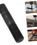 Manual Hole Knockout Puncher Tool Kit With Hydraulic Punch Driver And Dies for metal sheet punching, close-up of threaded punch tool.
