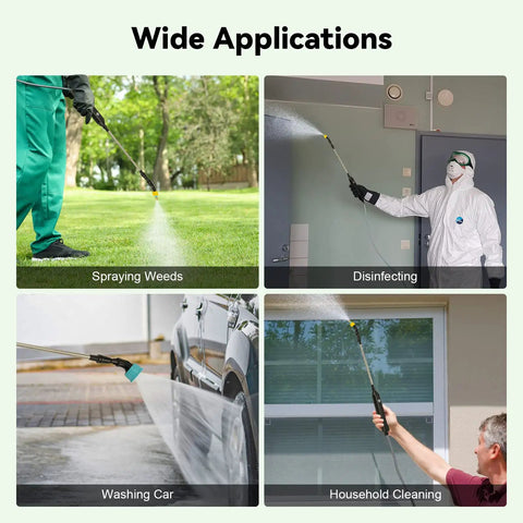 Electric Garden Sprayer Portable Battery Powered Watering Wand With Telescopic Handle used for various applications