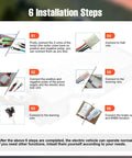 Installation steps for Beast 48V To 72V 2000W Brushless Motor Controller for Electric Bicycles and Scooters shown on image.