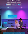 Top Shelf Smart Recessed Lighting 6 Inch Led Downlight with smart voice control in a modern kitchen.