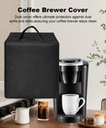 Heavy Duty Waterproof Nylon Coffee Maker Cover For K-Supreme And K-Compact Single Serve Espresso Machines, Dustproof Shield