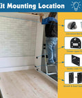 Top Shelf Queen Size Vertical Murphy Bed Kit Delivers Smooth Wall Mounted Folding Design And Rock Solid Hardware Set installation instructions